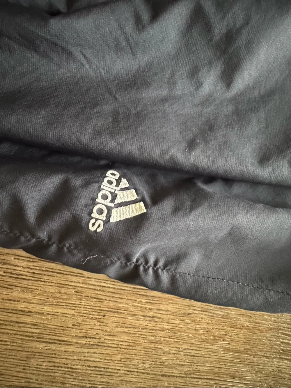 adidas navy blue wind pants - XL